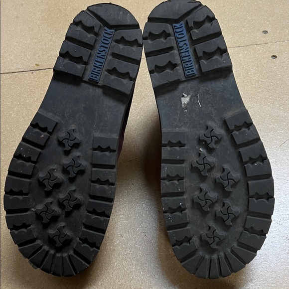 EUC Birkenstock Stalon Chelsea Boots Burgundy Nubuck leather size 38 - Picture 5 of 9